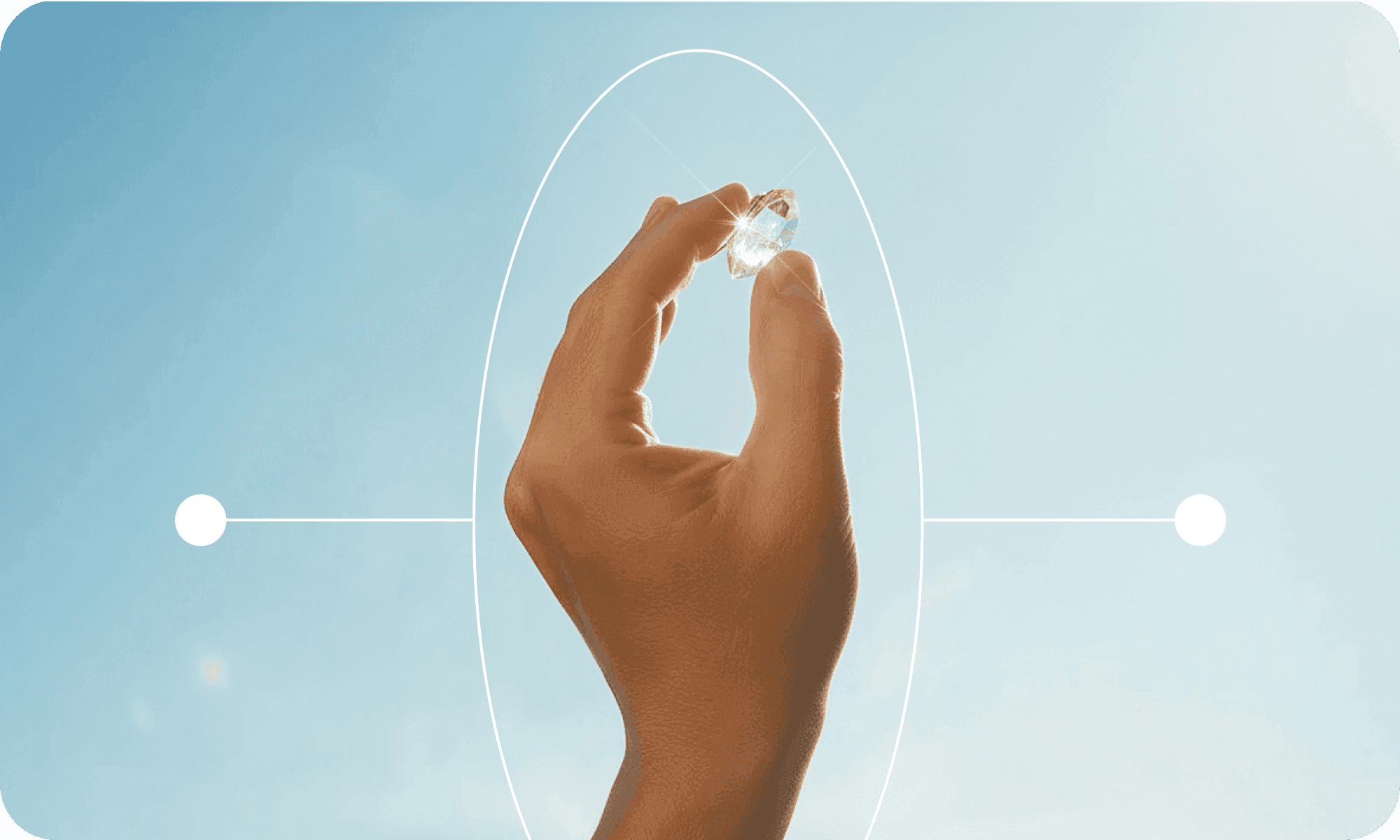 Photo - a hand holding a small transparent ball