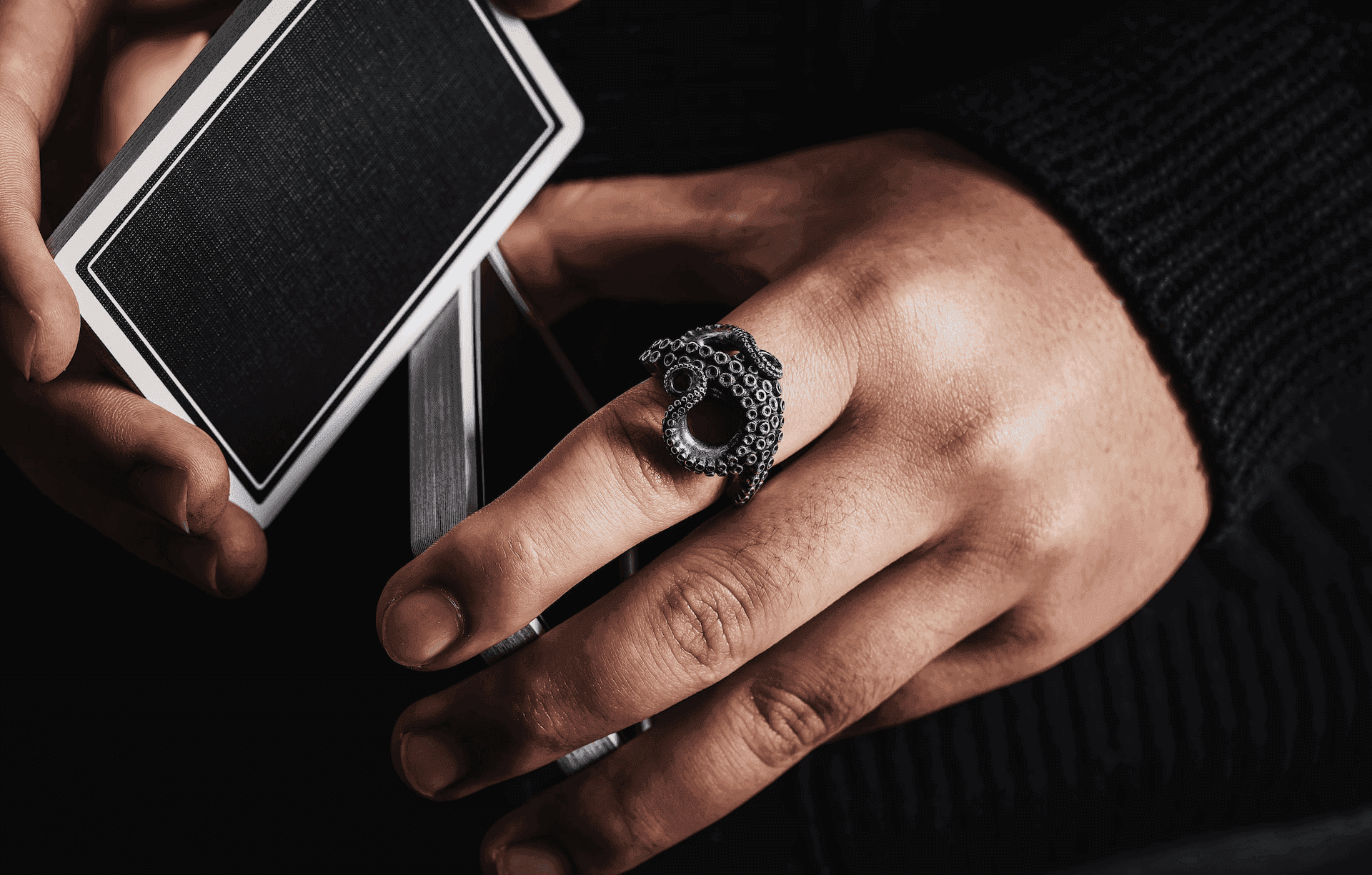 Photo - Shuffling tarot cards