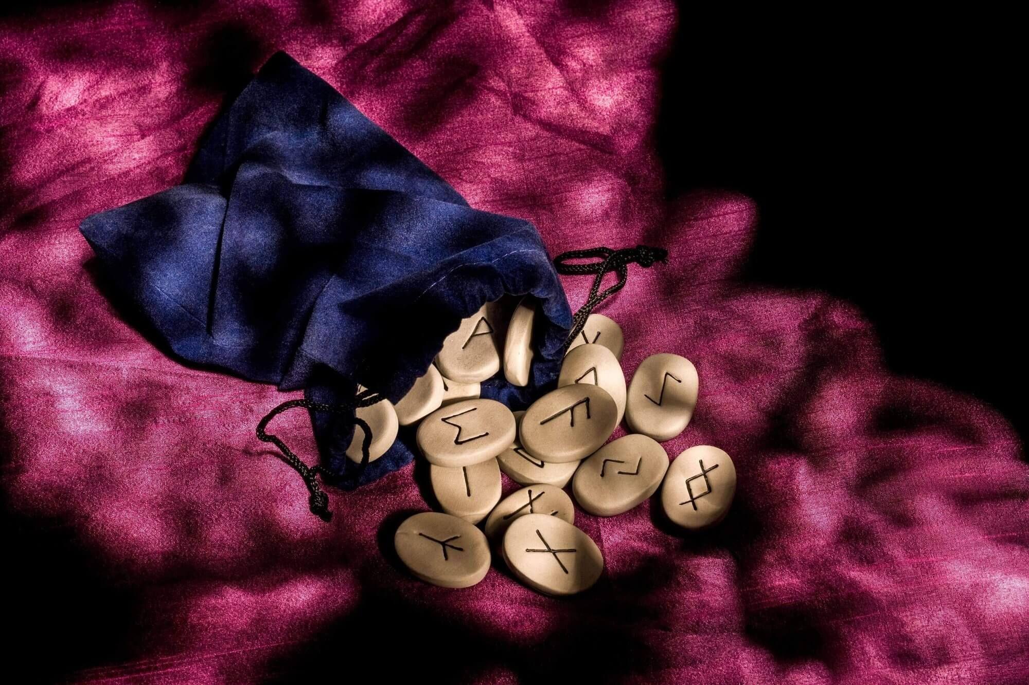 A photo of rune stones Photo - A photo of rune stones