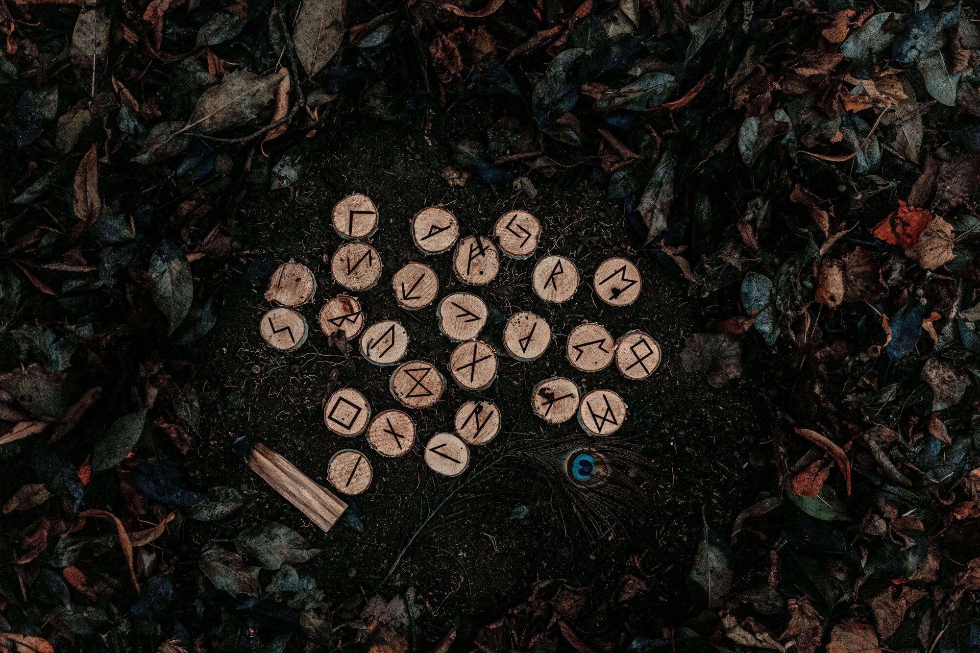 A picture of rune stones Photo - A picture of rune stones