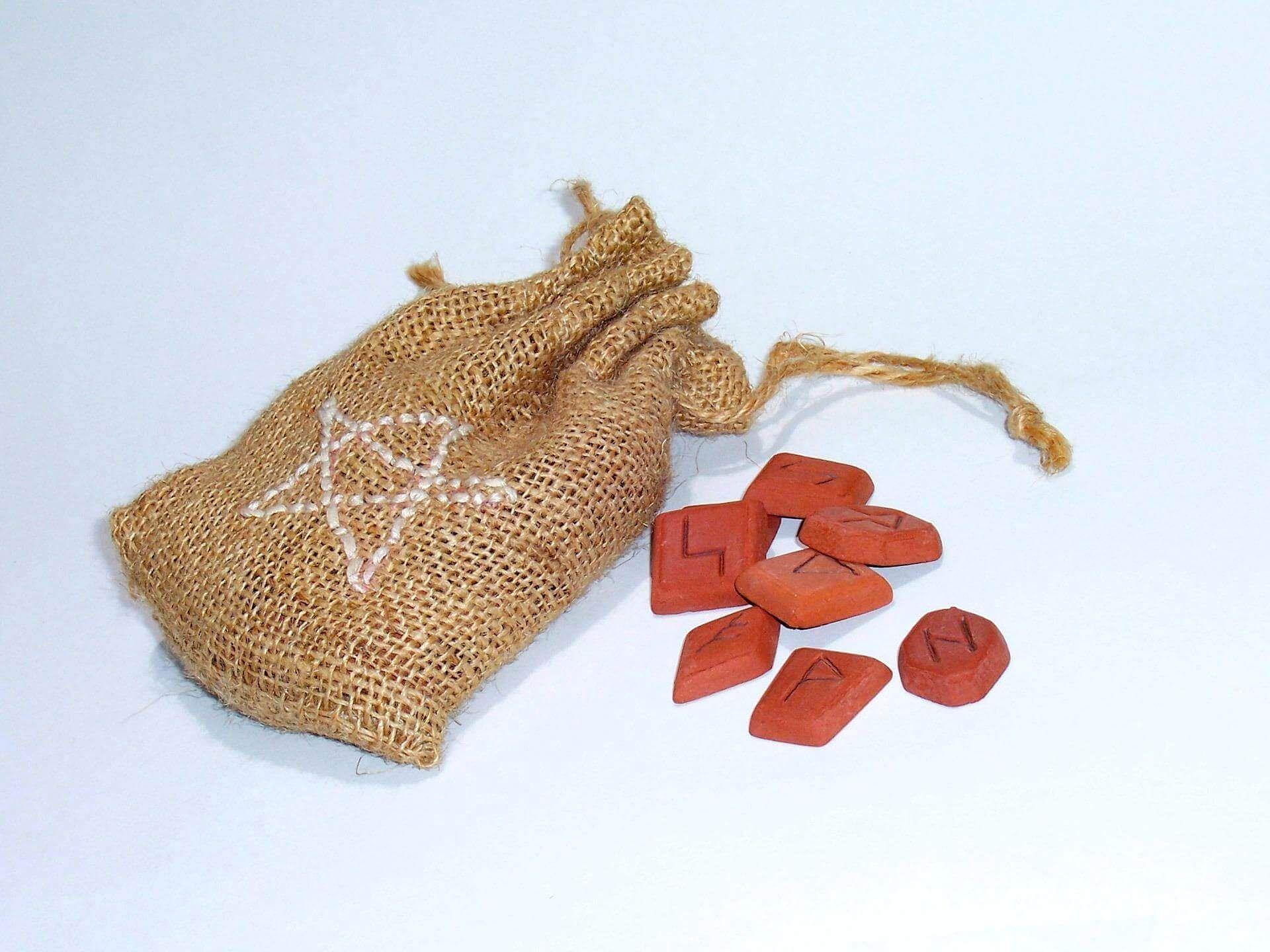 A set of runic stones for divination Photo - A set of runic stones for divination