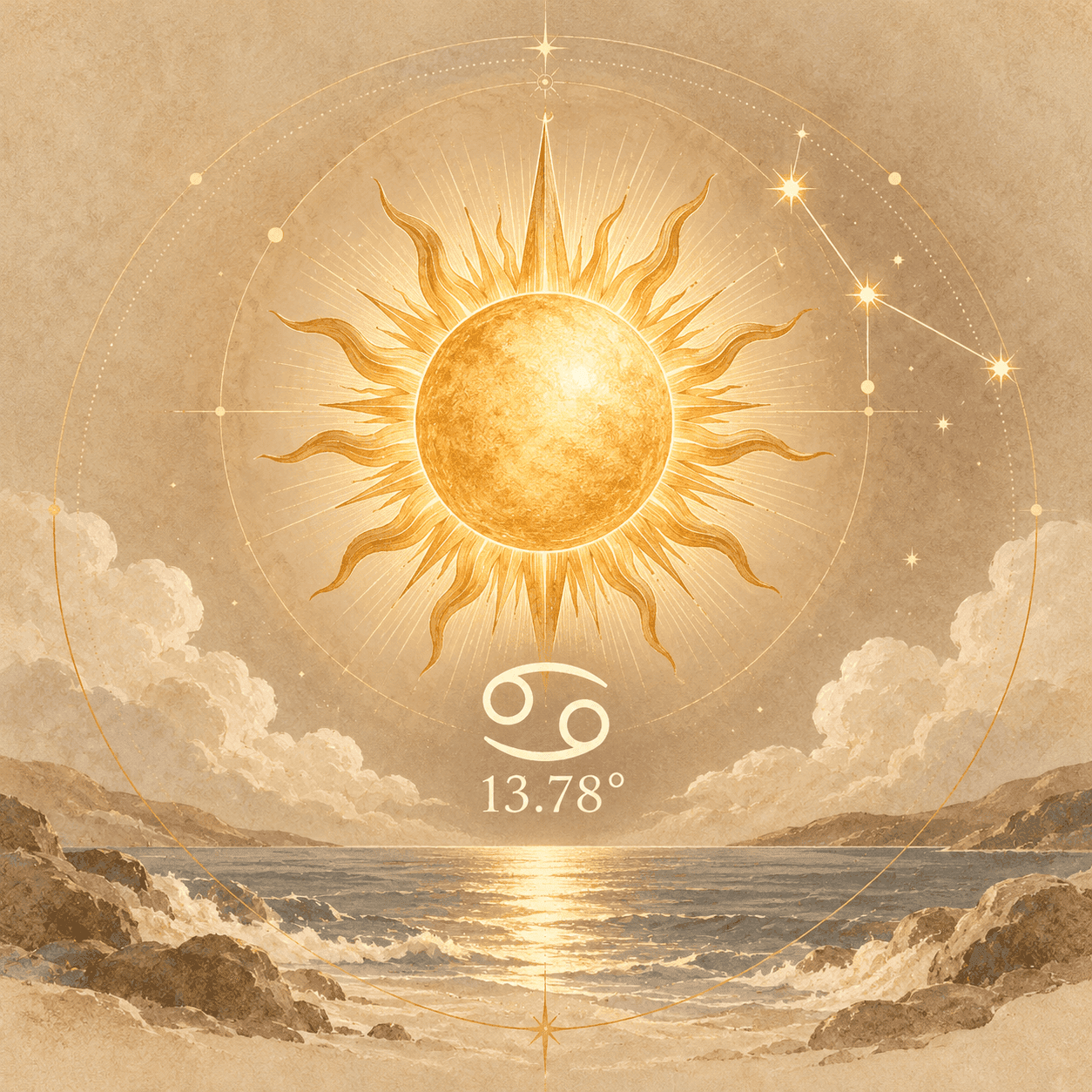 Sun at 13.78 degrees Cancer in George W. Bush birth chart Photo - Sun at 13.78 degrees Cancer in George W. Bush birth chart